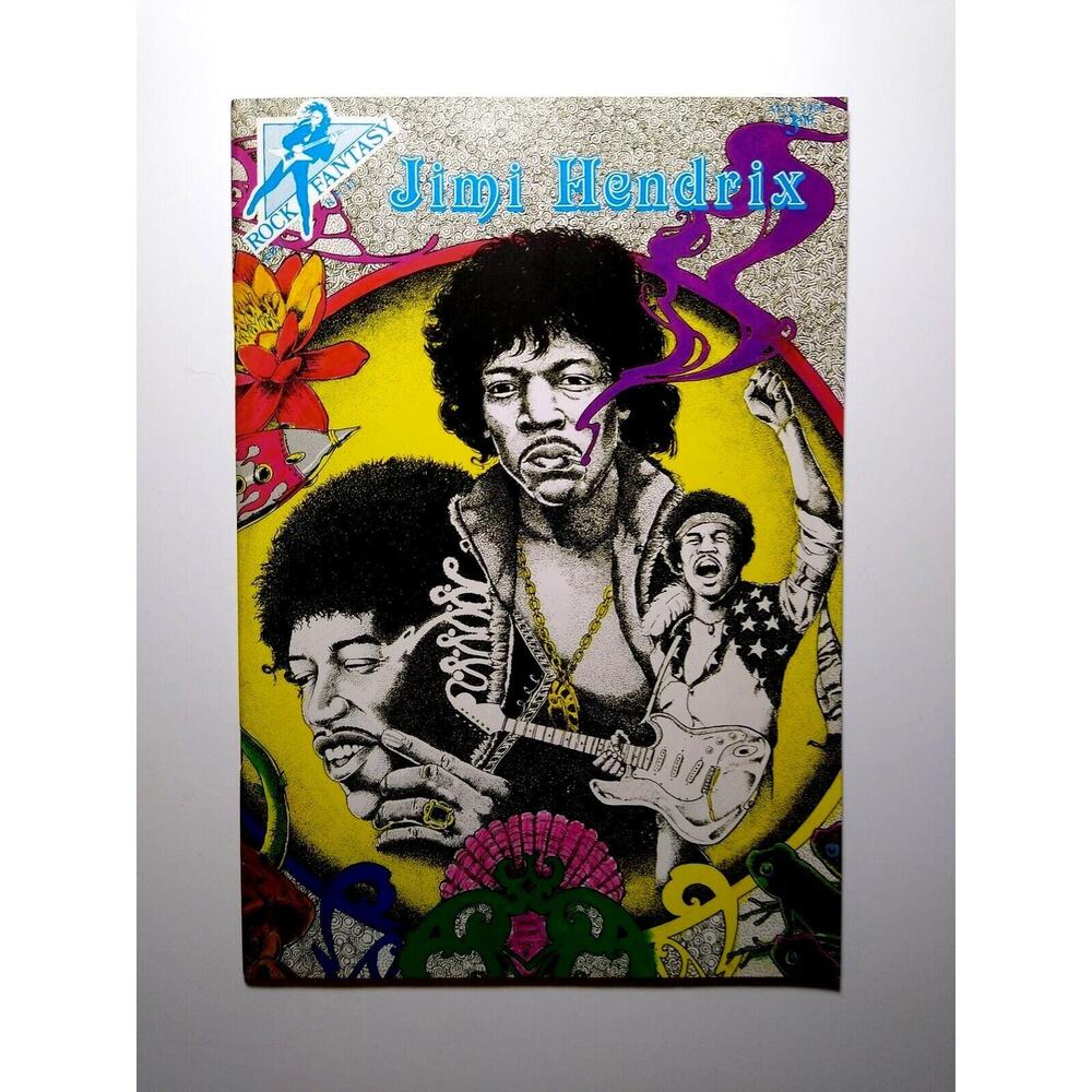 Jimi Hendrix Rock Fantasy Comic August 1990 Psychedelic Rock Artwork Vintage NOS